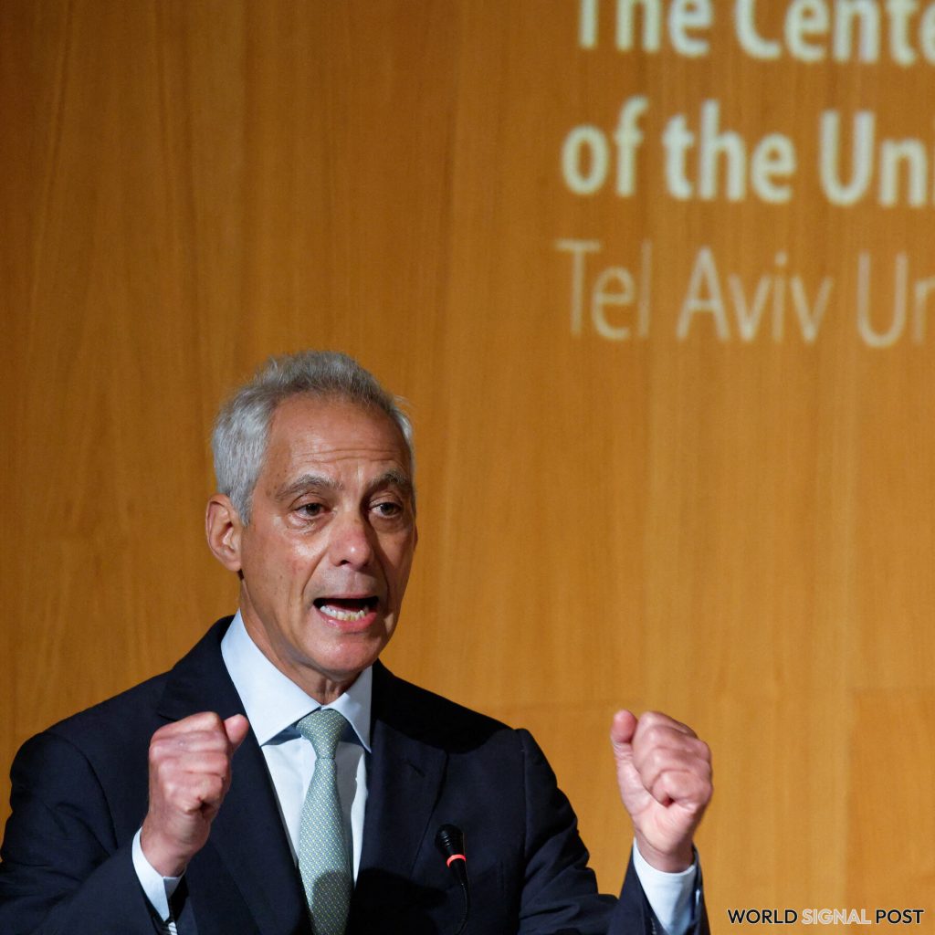 Rahm Emanuel Urges Reevaluation of U.S. Support for Israel Rahm Emanuel Urges Reevaluation of U.S. Support for Israel