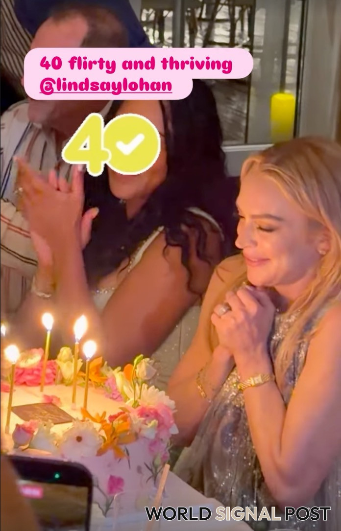 Lindsay Lohan Rings in 40th Birthday with Family and Friends