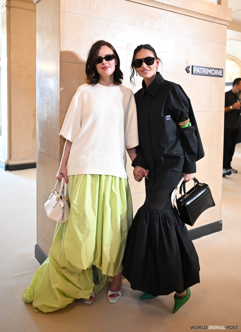 Demi Moore and Tallulah Willis Shine at Balenciaga Show