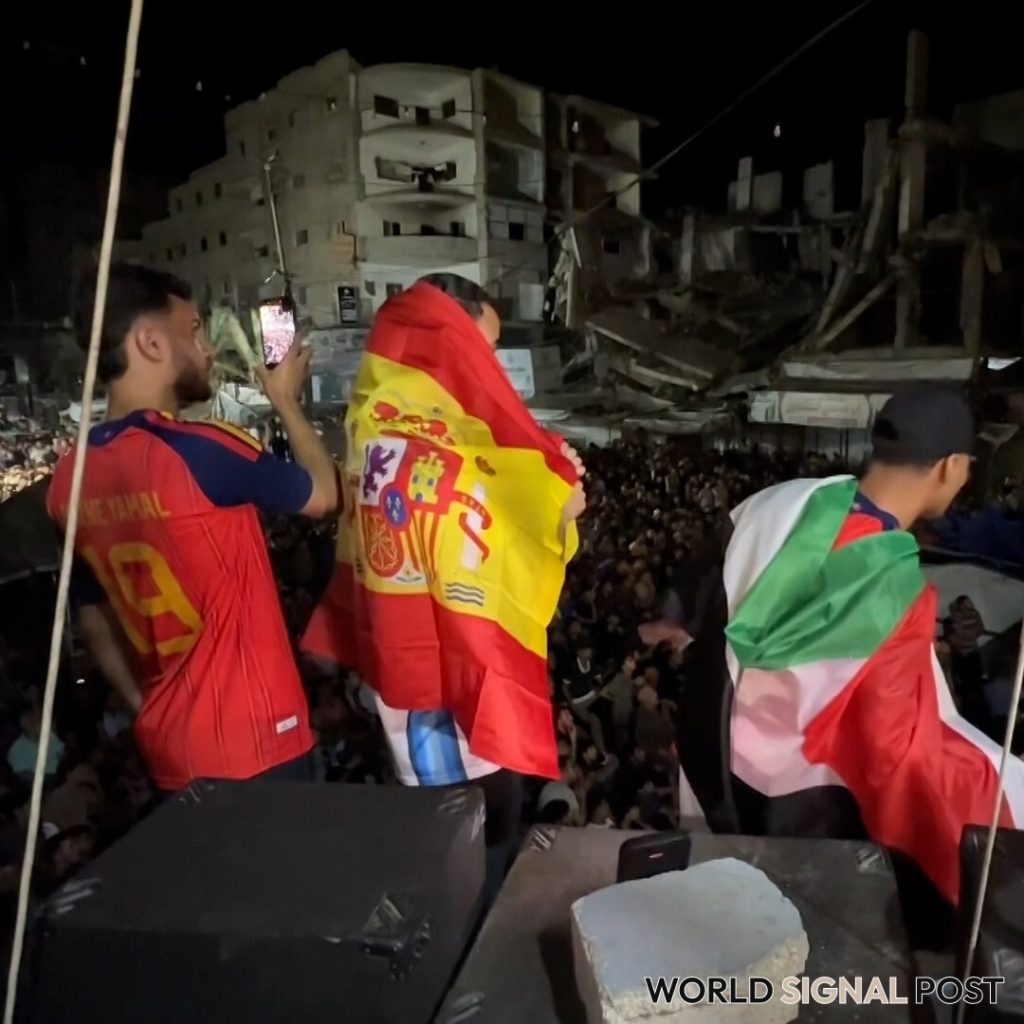 Spain's Victory Offers a Brief Respite in Gaza Spain's Victory Offers a Brief Respite in Gaza