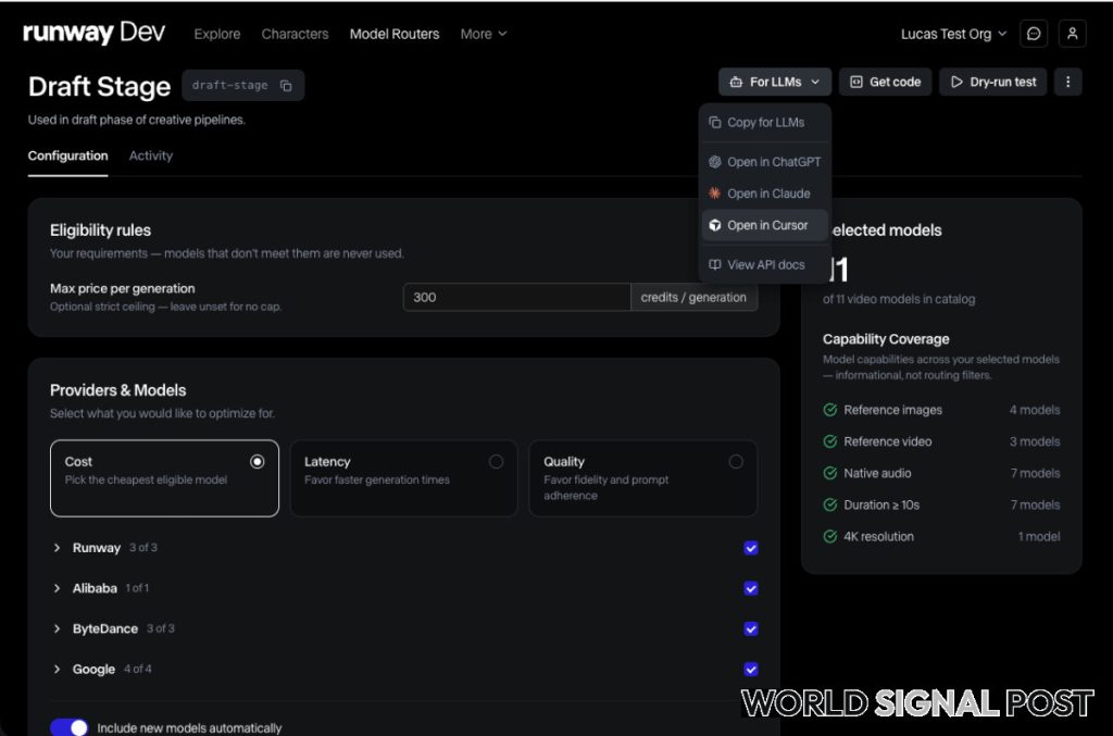 Runway Unveils AI Model Router Amid Growing Generative Media Market Runway Unveils AI Model Router Amid Growing Generative Media Market