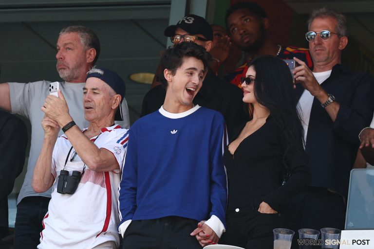 Kylie Jenner and Timothée Chalamet Share a Kiss at World Cup Final